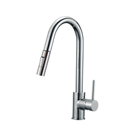 Pelican PL-8231 Single Hole Pull Down Kitchen Faucet - Brushed Nickel